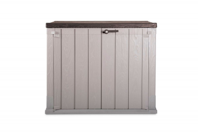 Шкаф для садового инвентаря Toomax Wood Style полипропилен серый, серо-коричневый Фото 11