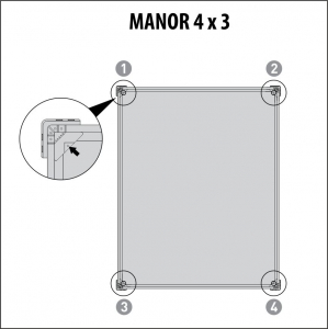 Сарай пластиковый Keter Manor 4x3 полипропилен серый, белый Фото 3