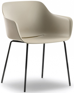 Кресло пластиковое PEDRALI Babila XL сталь, стеклопластик Фото 1