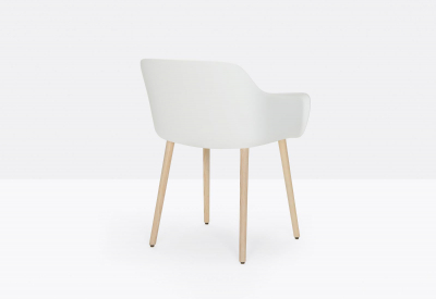 Кресло пластиковое PEDRALI Babila XL сталь, ясень, стеклопластик Фото 7