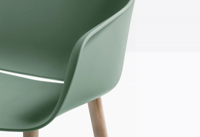 Кресло пластиковое PEDRALI Babila XL сталь, ясень, стеклопластик Фото 11