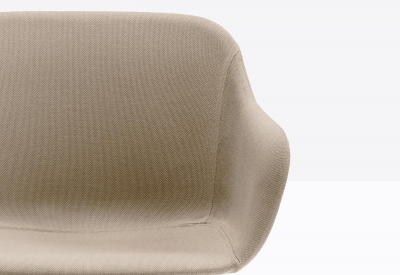 Кресло на полозьях с обивкой PEDRALI Babila XL сталь, полипропилен, ткань, пенополиуретан Фото 7