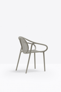 Кресло пластиковое PEDRALI Remind RG переработанный полипропилен серый Фото 4