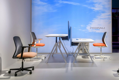 Кресло офисное на колесах PEDRALI Polar алюминий, нейлон, полипропилен, полиэстер, ткань Фото 16