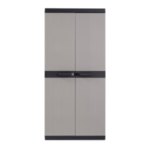 Шкаф пластиковый двухдверный Toomax Bios Mega Utility пластик серый, черный Фото 3