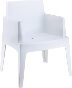 Кресло пластиковое Siesta Contract Box полипропилен белый Фото 1