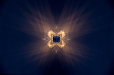 Светильник настольный уличный Vondom Gatsby Prisma LED органическое стекло янтарный Фото 6