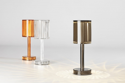 Светильник настольный уличный Vondom Gatsby Cylinder LED органическое стекло янтарный Фото 4
