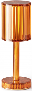 Светильник настольный уличный Vondom Gatsby Cylinder LED органическое стекло янтарный Фото 1