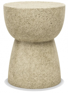 Столик кофейный каменный SNOC Pigalle S полистоун травертин Фото 1