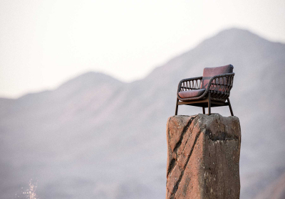 Кресло плетеное с подушкой SNOC Gemma алюминий, роуп, ткань Фото 8