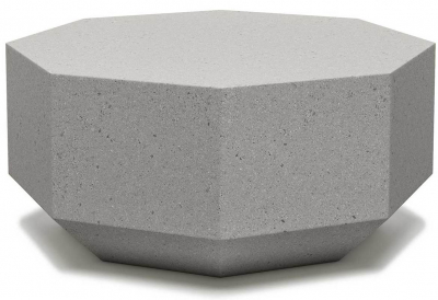 Столик кофейный каменный SNOC Gemma M полистоун серый Фото 1