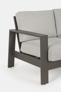 Комплект металлической лаунж мебели Garden Relax Baltic алюминий, ткань серый, светло-серый Фото 8