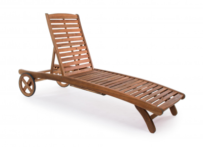 Шезлонг-лежак деревянный Garden Relax Noemi Sunbed акация коричневый Фото 1