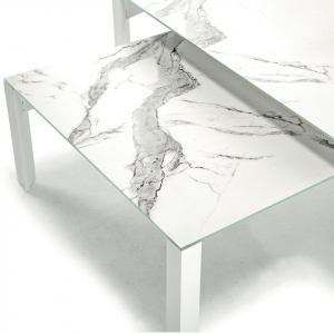 Комплект мягкой мебели Grattoni Creta алюминий, ткань белый, светло-серый Фото 3