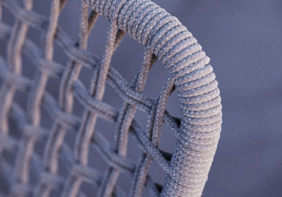 Стул плетеный с подушкой SNOC Chleo алюминий, роуп, ткань Фото 7