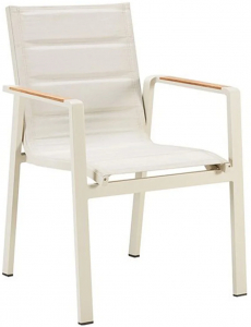 Кресло текстиленовое SNOC Laura алюминий, тик, текстилен Фото 1