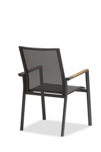 Кресло текстиленовое BraFab Andy алюминий, тик, текстилен антрацит Фото 3