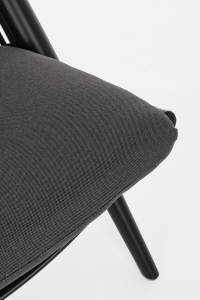 Лаунж-стул плетеный с подушками Garden Relax Aloha алюминий, роуп, ткань черный, темно-серый Фото 7