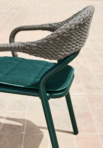 Кресло плетеное Varaschin Noss алюминий, роуп Фото 16