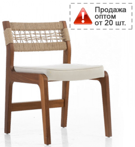 Стул деревянный плетеный WArt Atina ироко, роуп, rolefin Фото 1