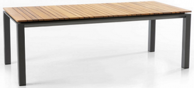 Стол деревянный обеденный WArt Selen алюминий, ироко Фото 4