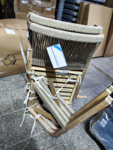Кресло деревянное с подушками Tagliamento Ravona KD акация, роуп, олефин натуральный, бежевый Фото 17