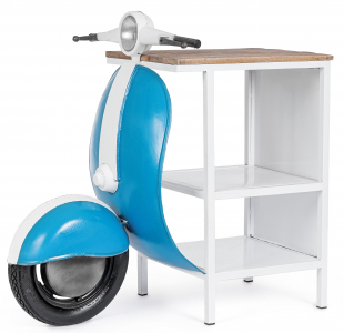 Стол консольный Garden Relax Vespa сталь, манго белый, голубой Фото 2