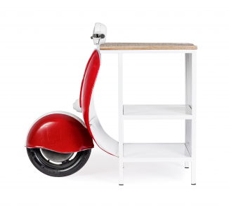 Стол консольный Garden Relax Vespa сталь, манго белый, красный Фото 2