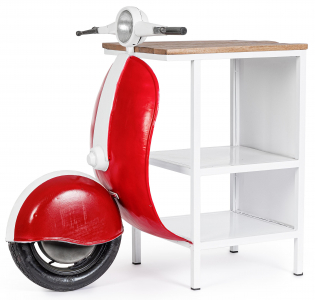 Стол консольный Garden Relax Vespa сталь, манго белый, красный Фото 1