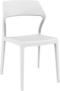 Стул пластиковый Siesta Contract Snow стеклопластик белый Фото 1