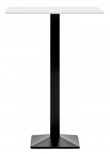 Подстолье металлическое барное PEDRALI Quadra чугун, сталь черный Фото 5
