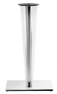 Подстолье пластиковое PEDRALI Krystal чугун, нержавеющая сталь, метакрилат полированный стальной, прозрачный Фото 4