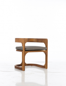Кресло деревянное с подушками WArt Paris ироко, ткань Etisilk Фото 3