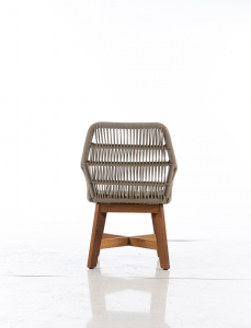 Кресло плетеное с подушкой WArt London ироко, роуп, ткань Etisilk Фото 7