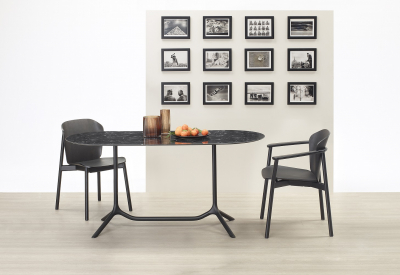 Подстолье двойное металлическое Scab Design Tripe Double сталь черный Фото 6