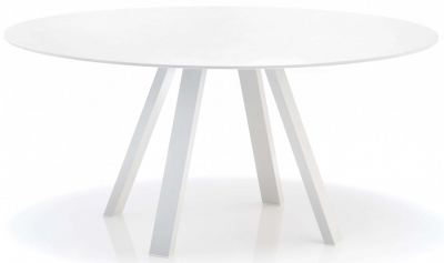 Стол ламинированный PEDRALI Arki-Table Compact сталь, алюминий, компакт-ламинат HPL белый Фото 5