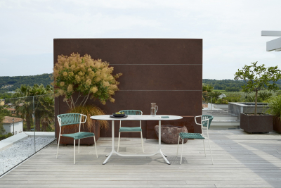 Стул плетеный Scab Design Lisa Filo сталь, роуп лен, ментоловый Фото 7