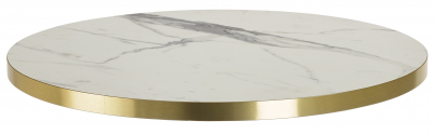 Столешница круглая Scab Design Laminate для подстолья Tiffany ЛДСП белый мрамор Каррара Фото 1