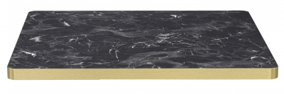 Столешница квадратная Scab Design Laminate для подстолья Tiffany ЛДСП черный мрамор Имперо Фото 1