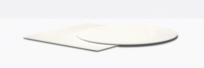 Столешница круглая PEDRALI Solid Laminate компакт-ламинат HPL белый Фото 4