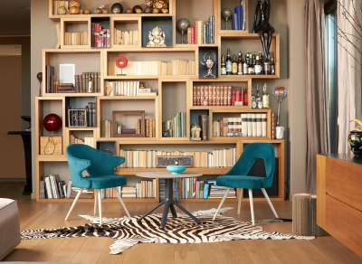 Столешница круглая Scab Design Compact Laminate для подстолья Nemo, Domino, Tiffany, Cross компакт-ламинат HPL состаренный дуб тортора Фото 6