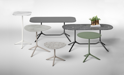 Столешница каплевидная Scab Design Compact Laminate для подстолья Tripe компакт-ламинат HPL зернистый Фото 6