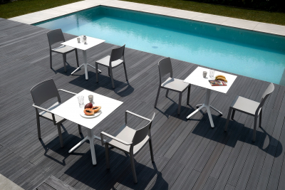 Столешница квадратная Scab Design Compact Laminate для подстолья Nemo, Domino, Tiffany, Cross компакт-ламинат HPL белый Фото 25