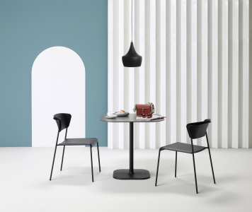 Столешница квадратная со скругленными углами Scab Design Compact Laminate компакт-ламинат HPL антрацит Фото 5