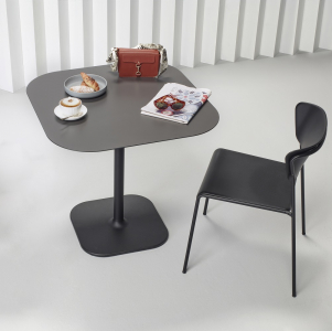 Столешница квадратная со скругленными углами Scab Design Compact Laminate компакт-ламинат HPL антрацит Фото 6
