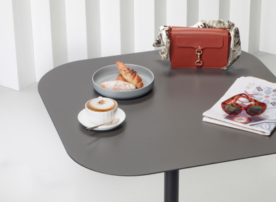 Столешница квадратная со скругленными углами Scab Design Compact Laminate компакт-ламинат HPL антрацит Фото 8