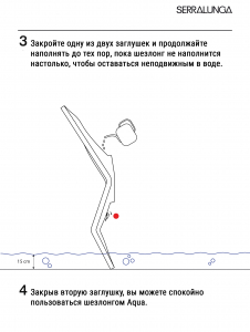 Шезлонг пластиковый Serralunga Aqua полиэтилен Фото 6