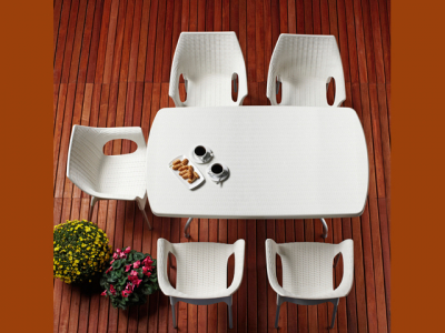 Кресло пластиковое Scab Design Olimpia анодированный алюминий, полипропилен лен Фото 4