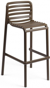 Стул пластиковый барный Nardi Doga Stool стеклопластик табак Фото 1